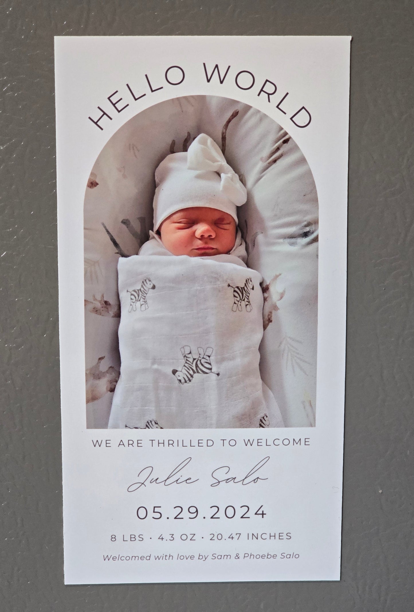 Baby Announcement Magnets (Pack of 25)